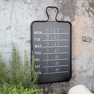 Panou decorativ din metal "Weekdays", H70 cm - Img 2