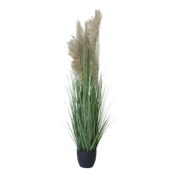 Plantă artificială decorativă, tip stuf verde, H170 cm, „Fleur”