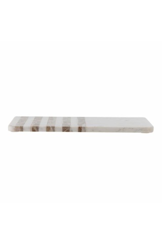 Platou de servire din marmură naturală albă, L38×H1,5×W22,5 cm, „Novelle" - Img 2