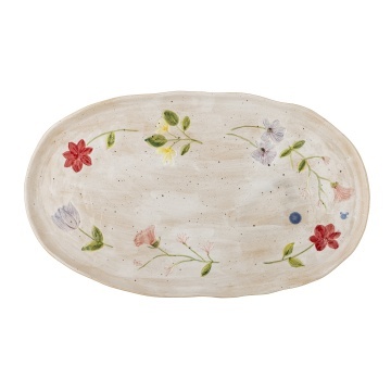 Platou din ceramică lucrat manual, multicolor, "Camilla" - Img 3