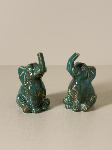 Set 2 piese sare si piper din ceramica , "Elephant" - Img 5