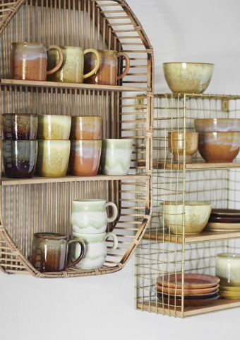 Set 4 căni din ceramică stoneware cu glazură reactivă, D8×H8 cm, „Calma" - Img 10