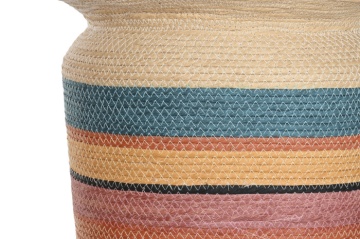 Set 4 suporturi pentru ghivece din fibră naturală cu accente multicolore, „Seychelles” - Img 3