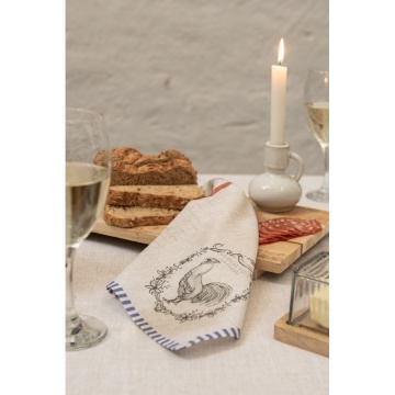 Set 6 placemat din bumbac, bej, "La Belle Vie à la Ferme" - Img 5