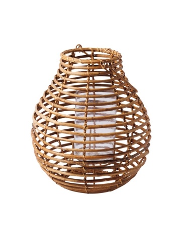 Suport lumanare natur din rattan H32cm Vagabond