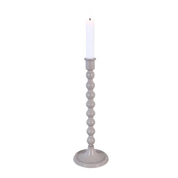 Suport pentru lumânare decorativ bej din metal, „Sigrid” - Img 3