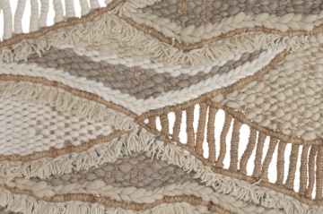 Tapiserie de perete țesută manual din lână și iută, 120×180 cm, „Wave" - Img 3