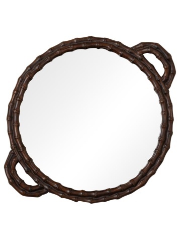 Tavă rotundă cu oglindă, H29 cm, "Bamboo"