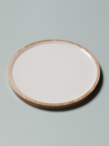 Tava servire din lemn de mango, 46 cm Lacquered - Img 4