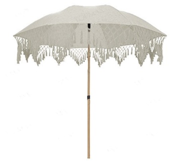 Umbrelă pentru exterior, structură aluminiu și pânză Olefină , UV 50 - Stil Boho - Img 4