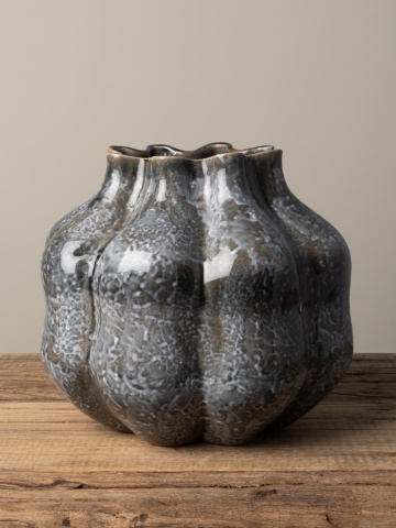 Vaza gri, din ceramica, Pyrite - Img 2