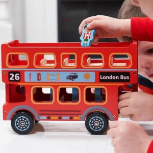 Wooden London Bus - London Bus Toy [DEMO] - Img 4