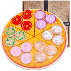 Wooden Pizza Toy - Pretend Play Food [DEMO] - Img 4