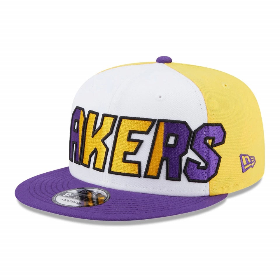 NEW ERA 9fifty cap la lakers back half yellow