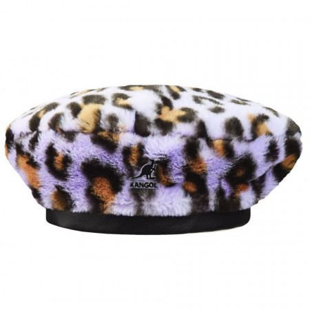 Bereta Kangol Faux Fur Lavender Leopard