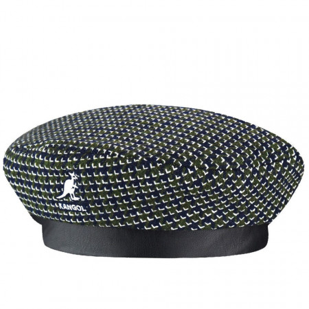 Bereta Kangol Tooth Grid Verde/ Albastru