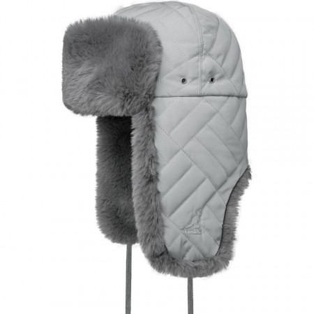 Caciula Kangol Quilted Trapper Gri