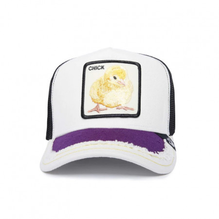 Goorin Bros silky chick trucker cap, Weiß