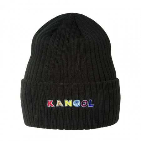 Kangol color text Muetze, Schwarz