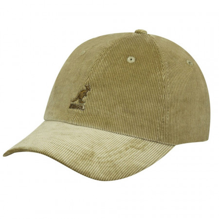 Kangol sapka cord ajustable baseball, Bézs, 55-61 CM