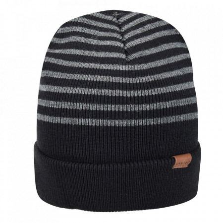 Kangol, Strickmütze marl stripe, Schwarz