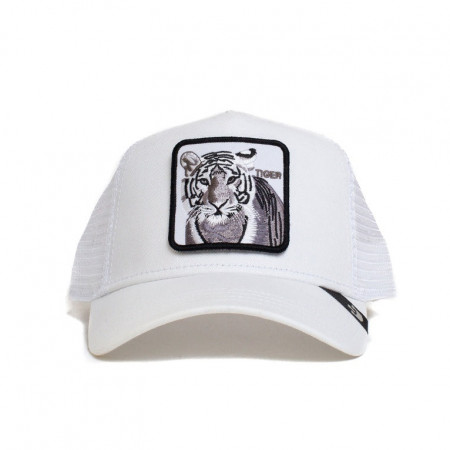 Sapca Goorin Brothers Trucker Silver Tiger Alb