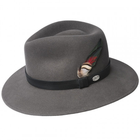Palarie Bailey of Hollywood Abbott Fedora Gri inchis