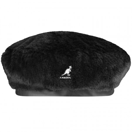 Bereta Kangol Faux Fur Negru