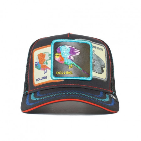 Goorin Bros bird rolling rolling trucker cap, Schwarz