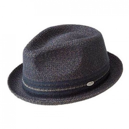 Palarie Bailey of Hollywood Vito Braided Fedora Bleumarin
