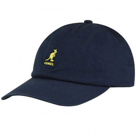 Sapca Kangol Washed Cotton Adjustable Baseball Bleumarin