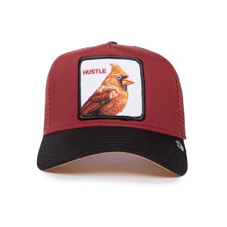 Goorin Bros, sapca rosie trucker hustle-birs