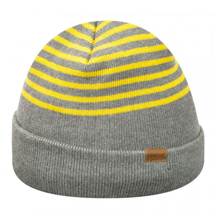 Kangol, Strickmütze marl stripe, Grau