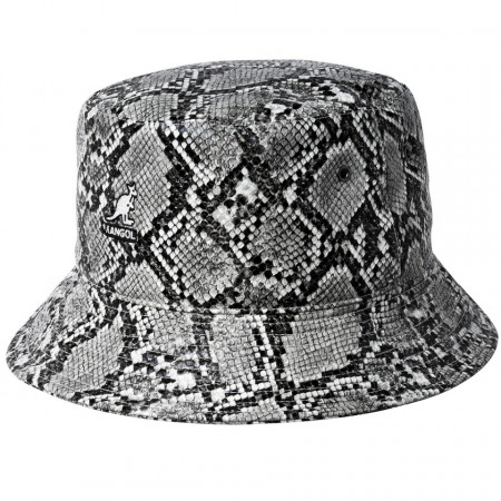 Palarie Kangol Snakeskin Bucket Negru