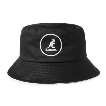 Palarie neagra Kangol Cotton Bucket