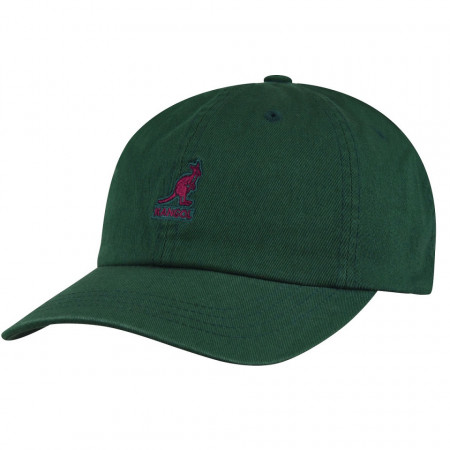 Sapca Kangol Washed Cotton Adjustable Baseball Algae Verde