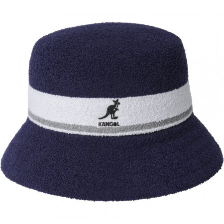 Kangol Bermuda Stripe Bucket Hat, Navy