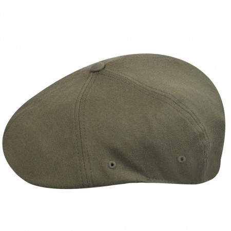 Kangol wolle flexfit 504 flatcap oliv, Grün