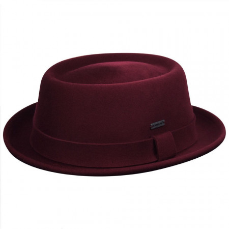 Palarie Kangol Polished Pork Pie Rosu