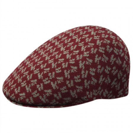 Kangol square K 507 flatcap, Rot