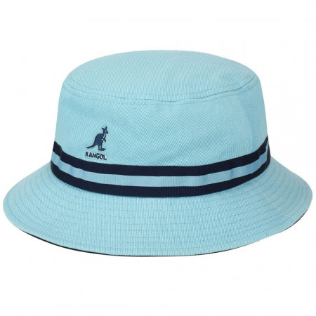 Kangol stripe lahinch bucket fischerhut, Hellblau
