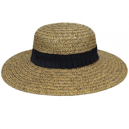 Palarie Betmar Marie Braided Boater Tan