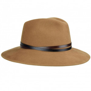 Palarie Bailey of Hollywood Stedman Elite Velour Fedora Camel 2