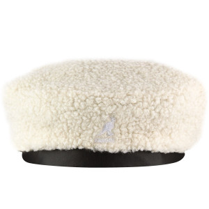 Bereta Kangol Nylon Plush Reversible Alb 2