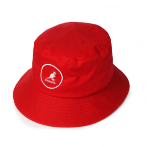 Palarie rosie Kangol Cotton Bucket 3