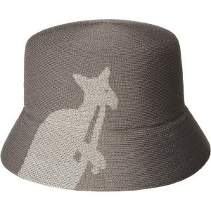 Kangol, palarie bucket Thermal logo, Gri antracit - Img 2