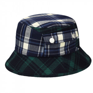 Kangol Plaid On Plaid Bucket Fischerhut, Grün