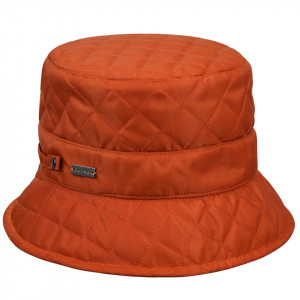 Kangol quilted rain bucket fischerhut, Orange