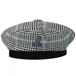 Kangol show your teeth beret baskenmütze, Schwarz-Blau