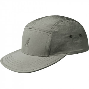 Kangol soft touch 5 panel baseball cap oil, Grün